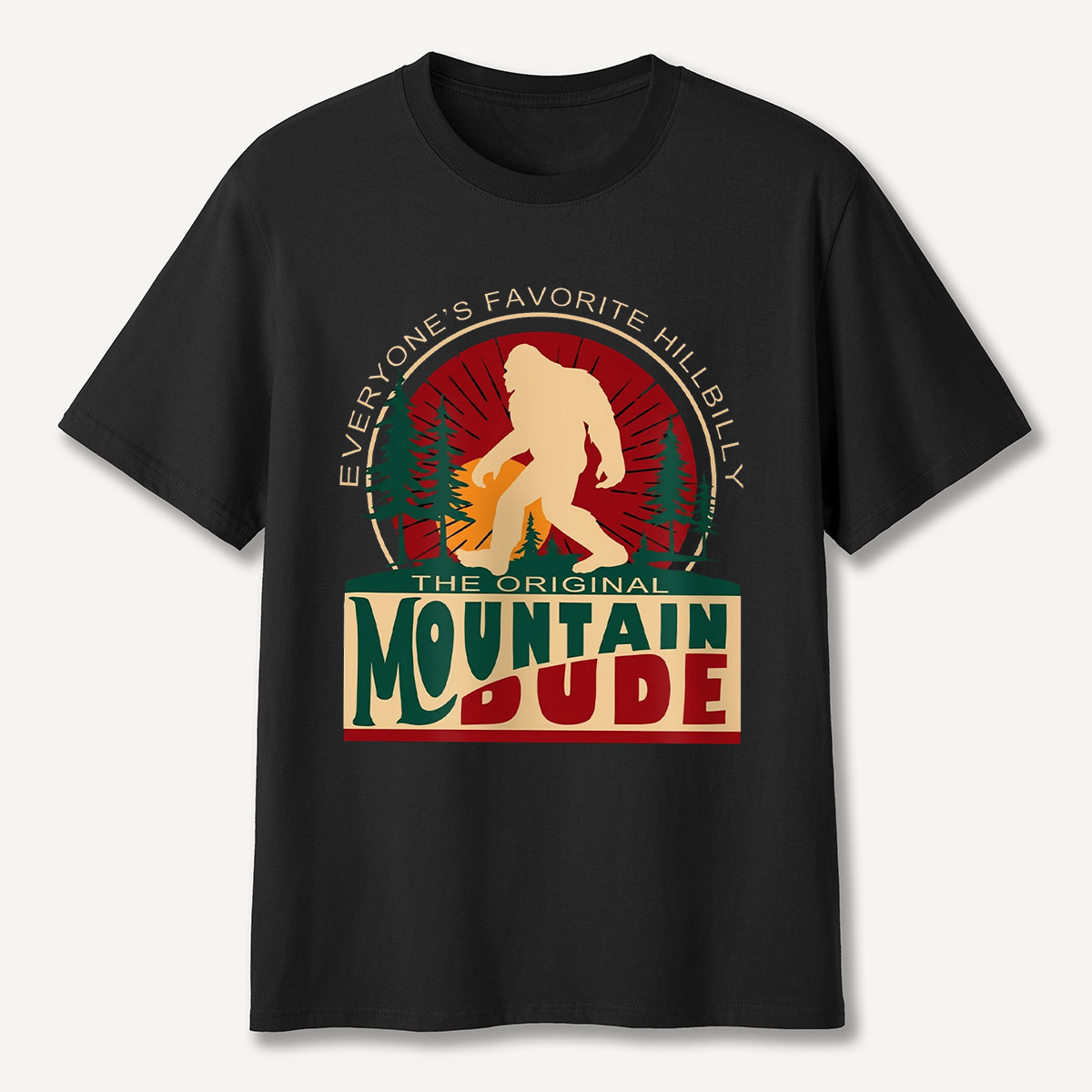 The Original Mountain Dude Cryptid Forest T-shirt