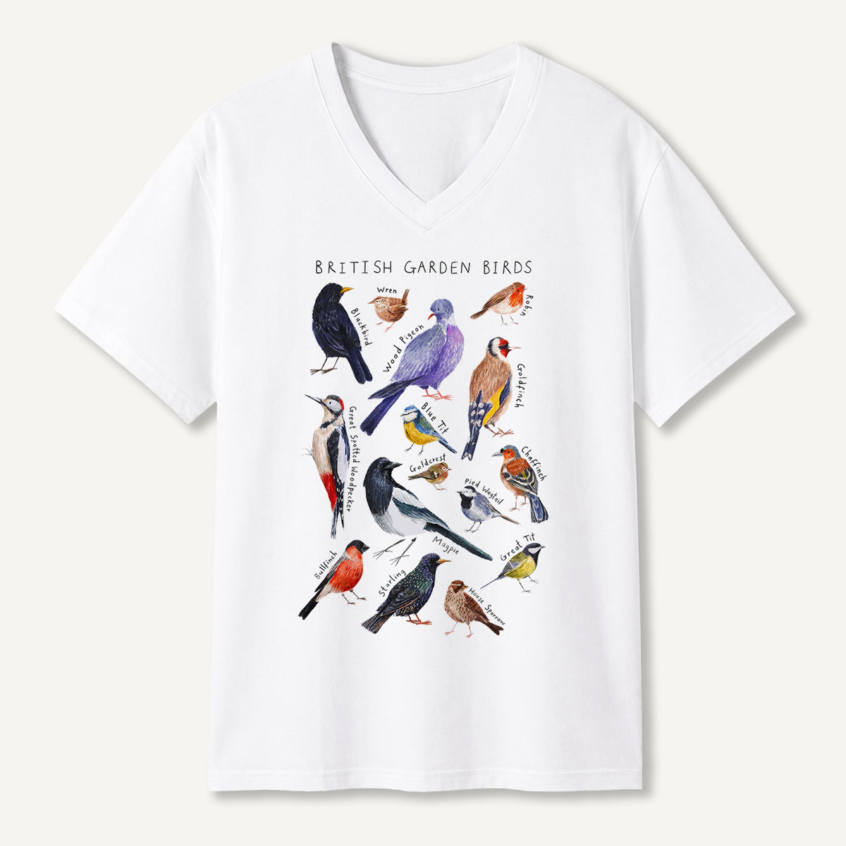 Botanical Garden Birds Wildlife Birdwatching V-neck T-Shirt