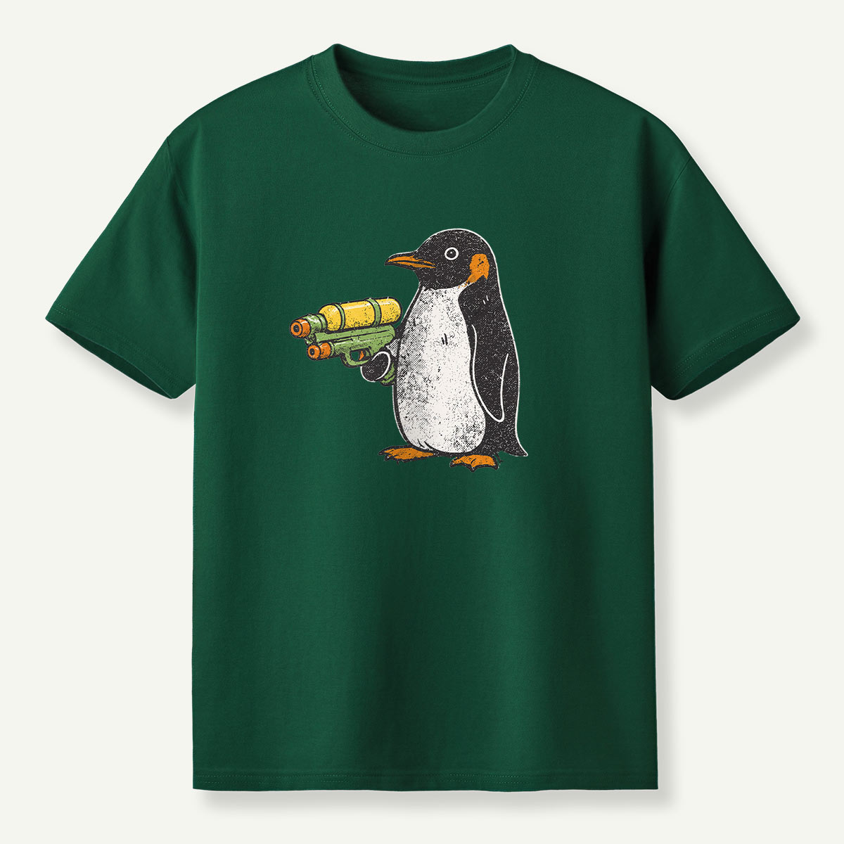 Flight Was Never An Option Water Gun Penguin T-Shirt
