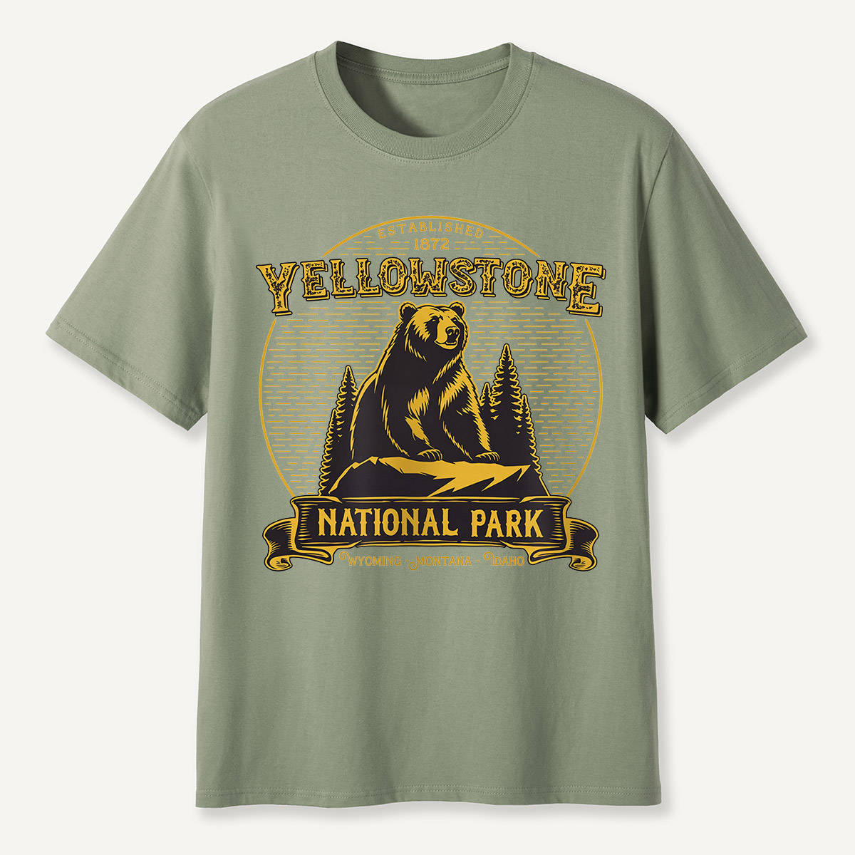 Yellowstone National Park Sitting Bear T-Shirt