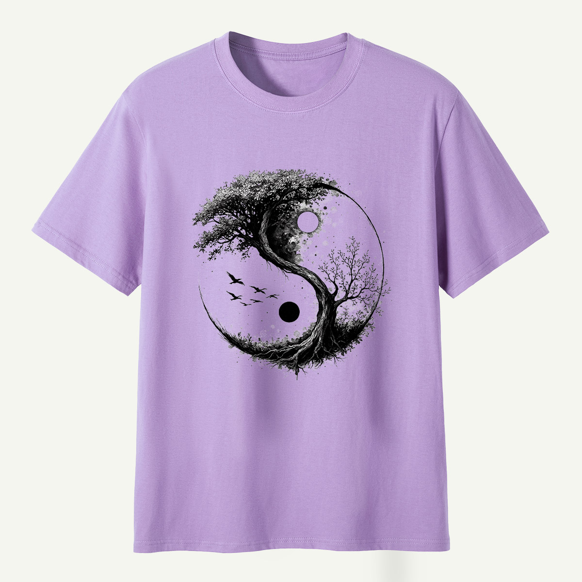 Yin Yang Tree Of Life Balance T-Shirt