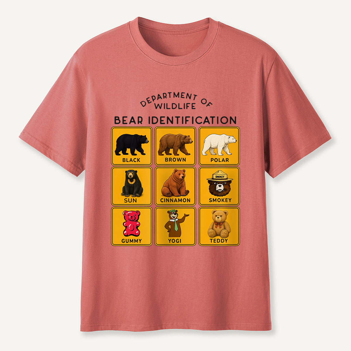Department of Wildlife Bear Identification Gummy Bear T-Shirt