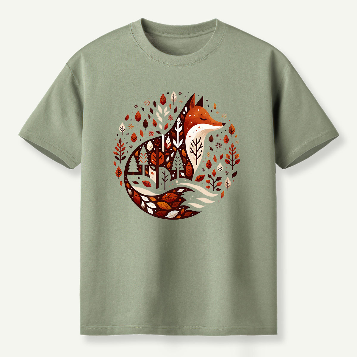 Fox Forest Winter Village T-Shirt