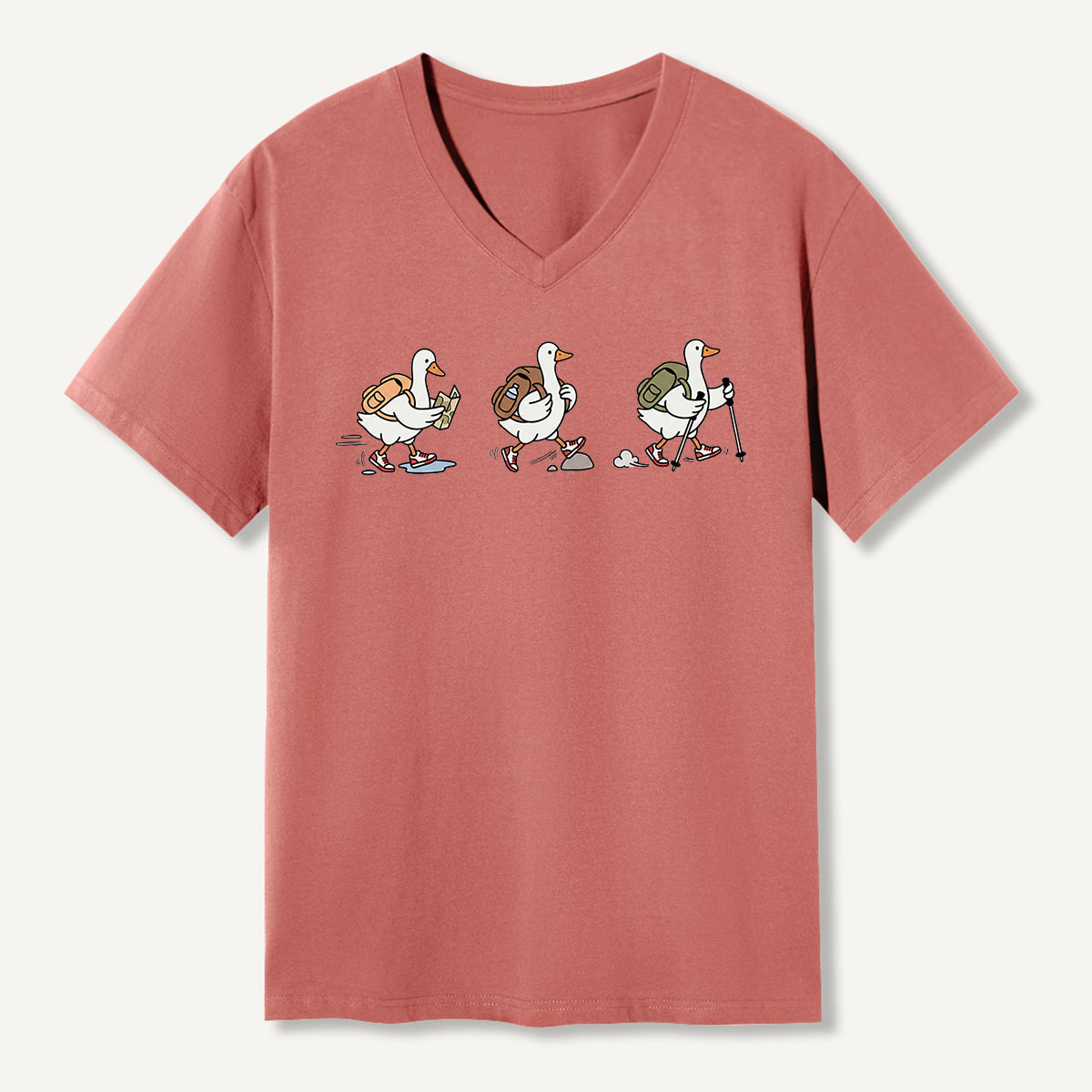 Little Bird Walking Parade V-neck T-Shirt