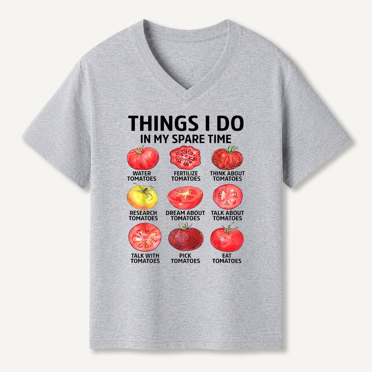 Things I Do In My Spare Time Science Chart V-neck T-Shirt