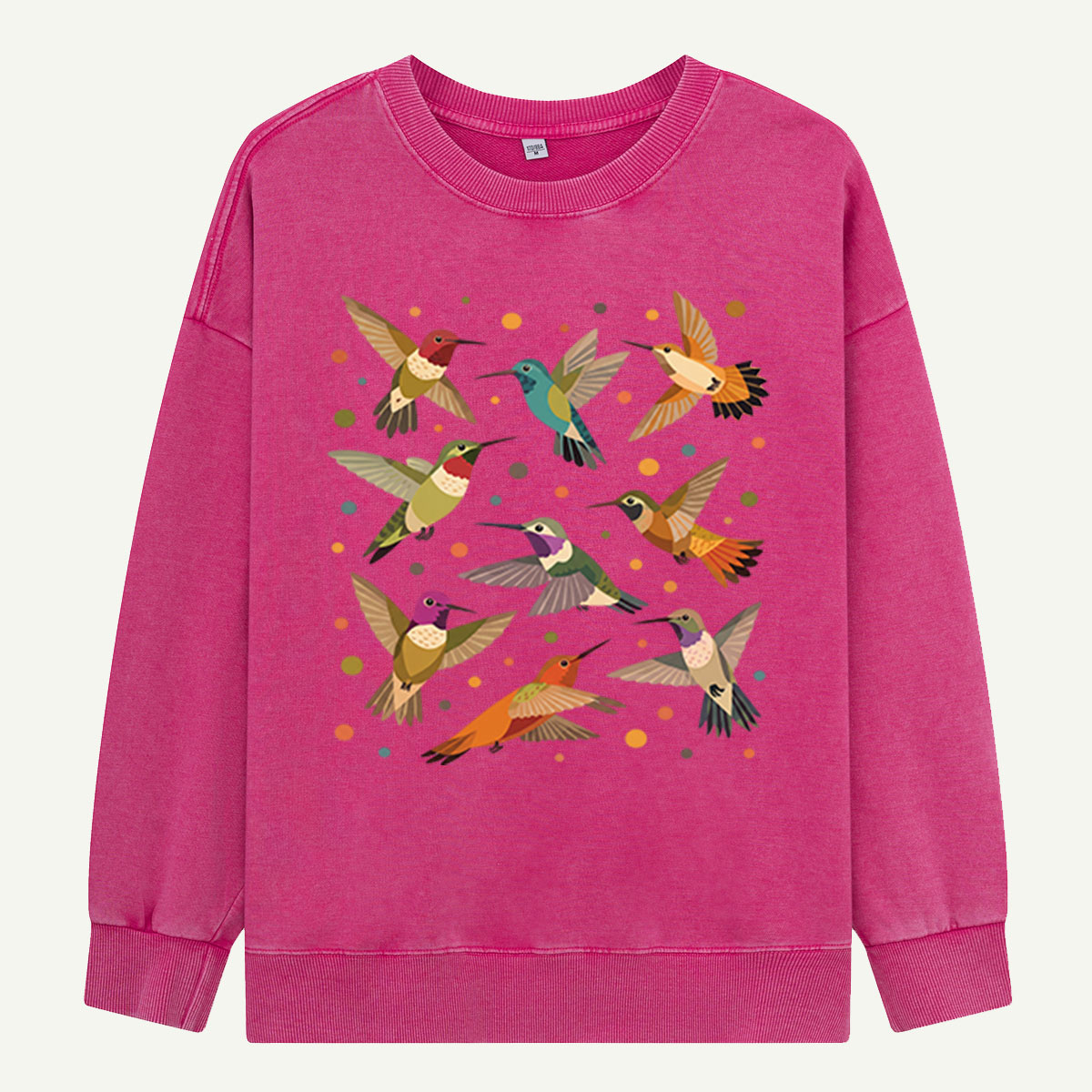 Hummingbird Hover Party Washed Sweatshirts