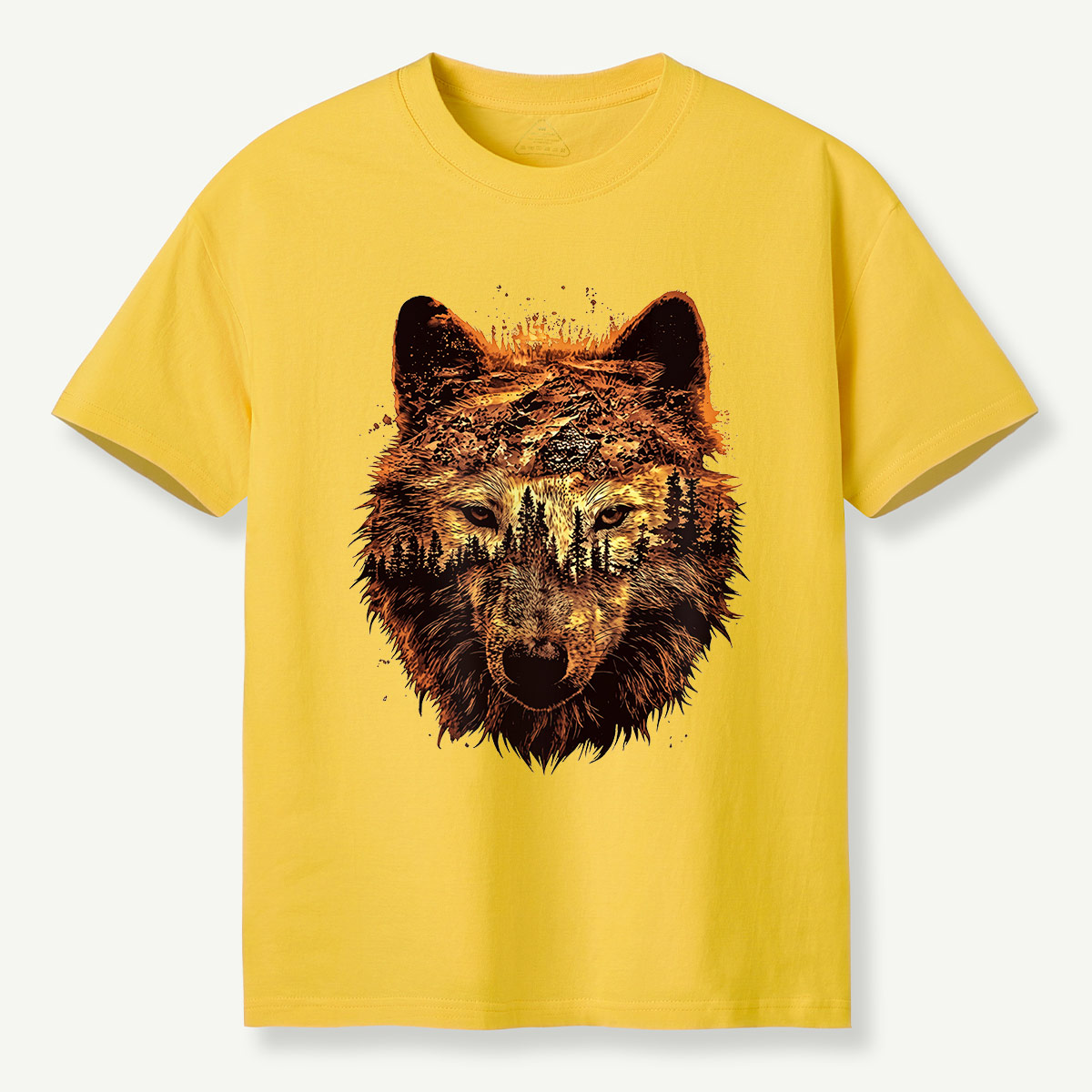 Double Exposure Wolf Forest T-Shirt