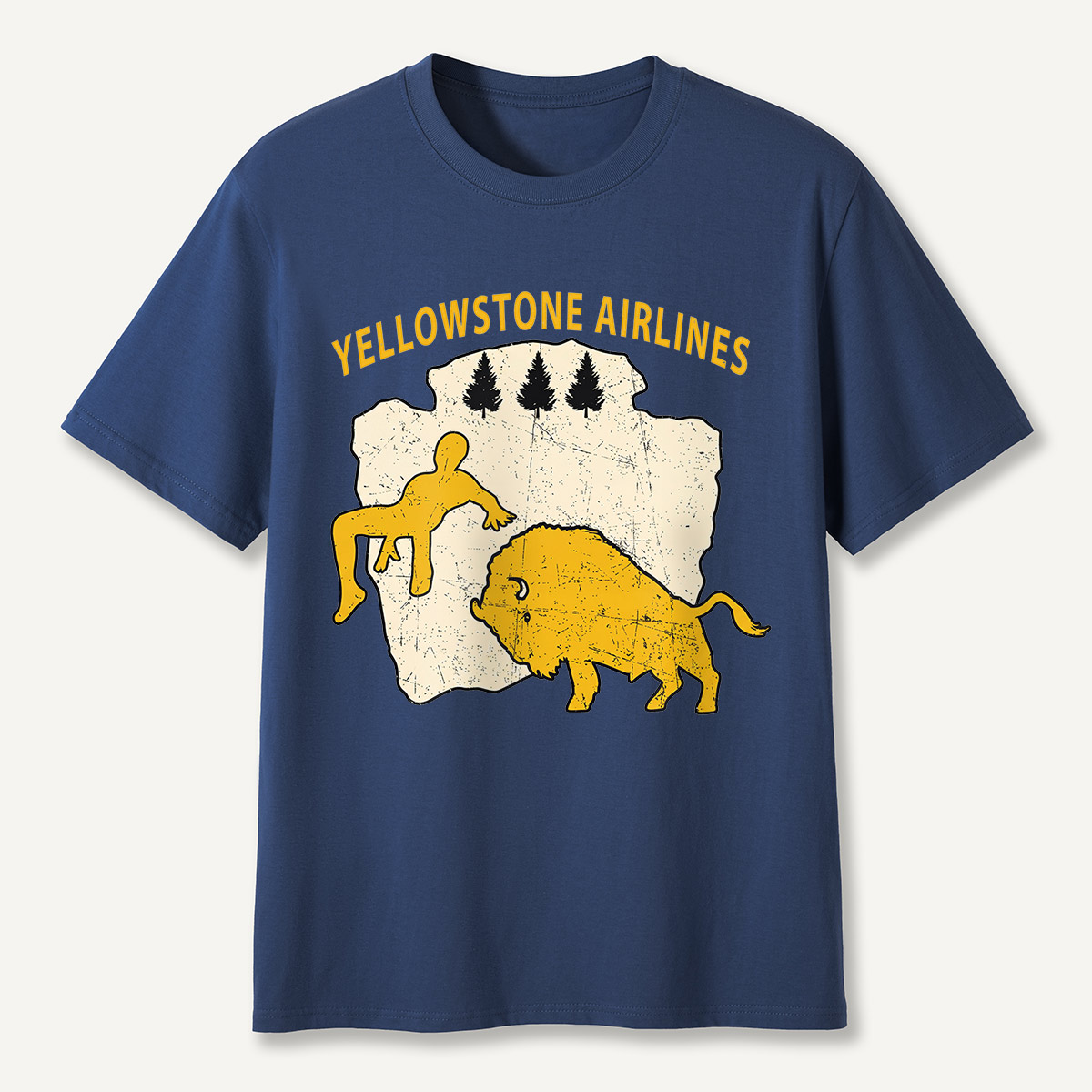 Yellowstone Airlines Bison Toss T-Shirt