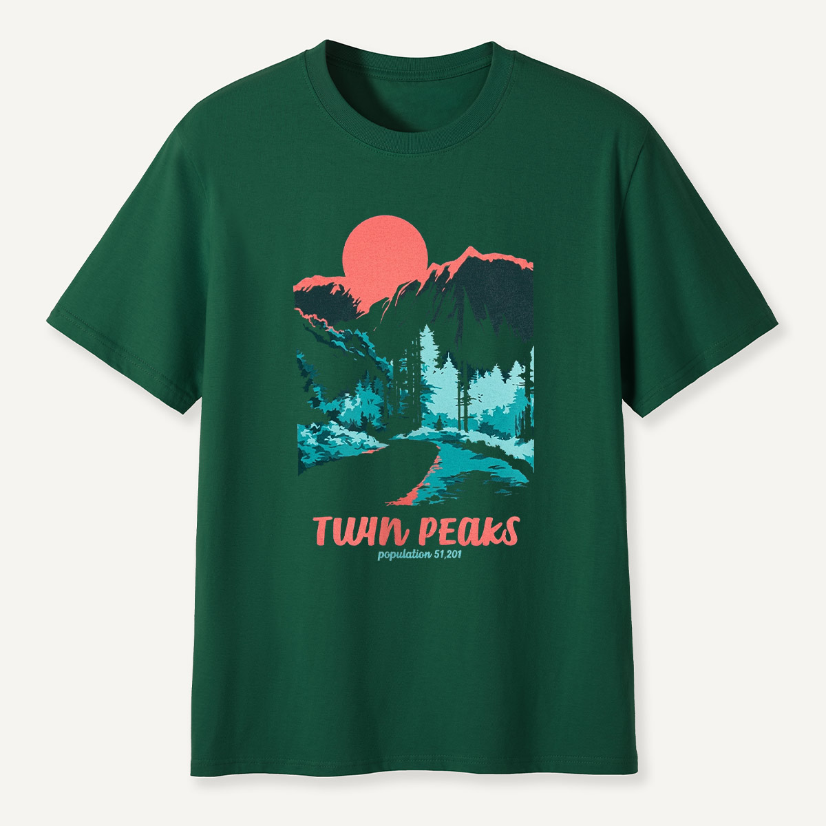 Mountain Sunset Outdoor Forest T-Shirt