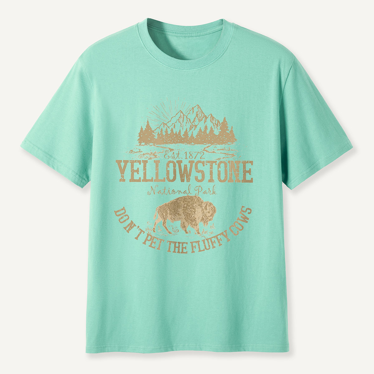 Do Not Pet the Fluffy Cows Yellowstone Sun T-Shirt