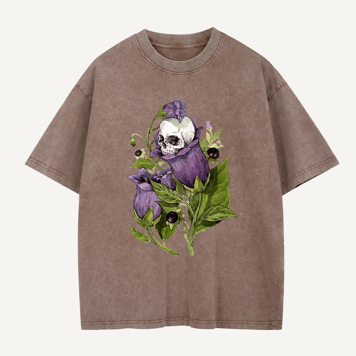 Skull in the Belladonna Washed T-Shirt