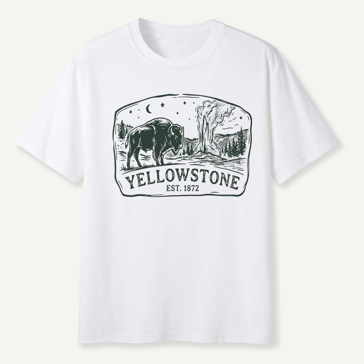 Yellowstone Est. 1872 Bison Geyser T-Shirt