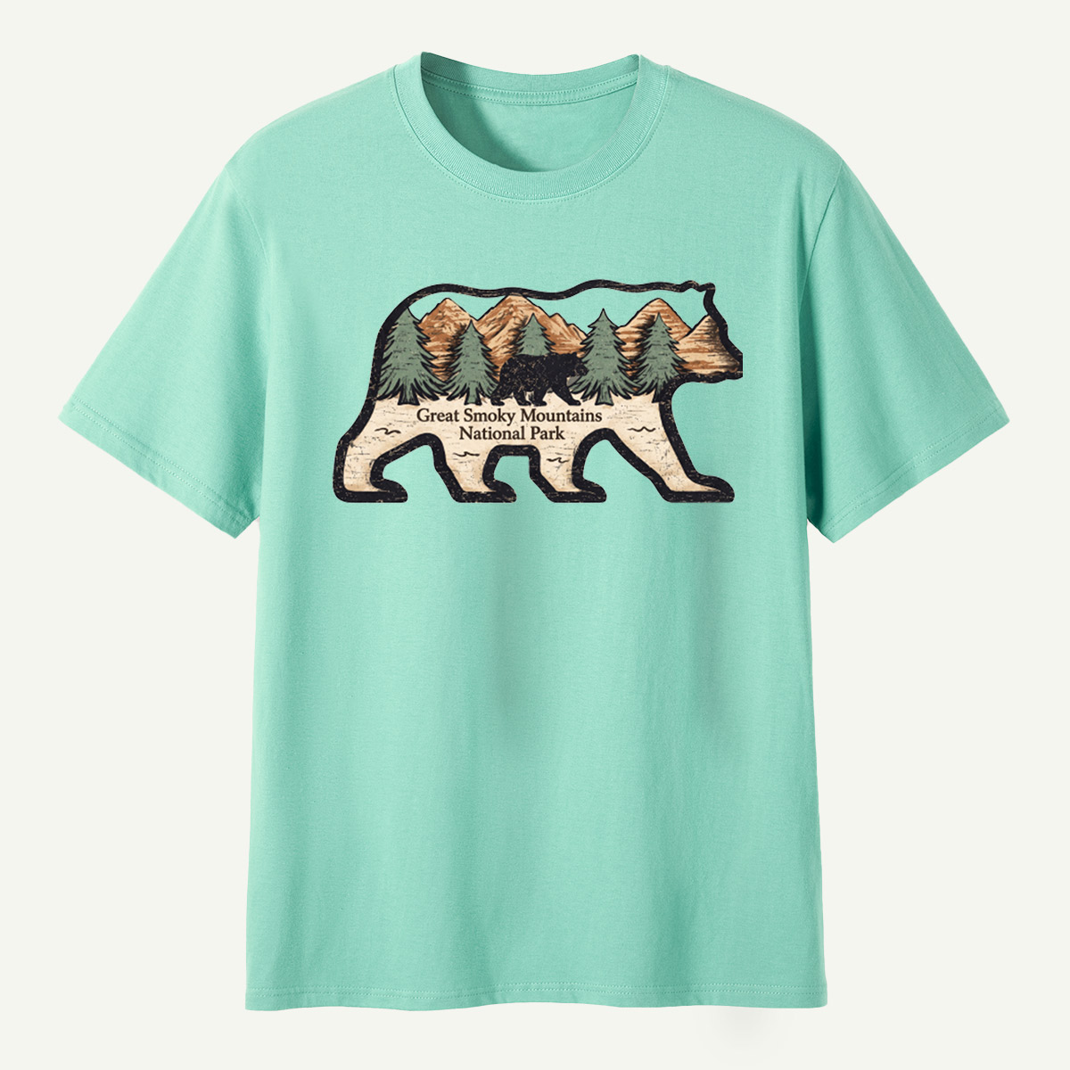 Great Smoky Mountains National Park Black Bear Forest T-Shirt