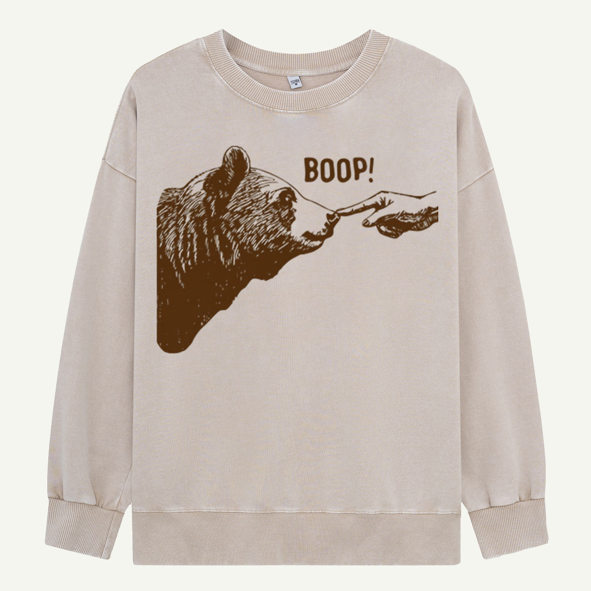 Boop Bear Nose Washed Sweatshirts