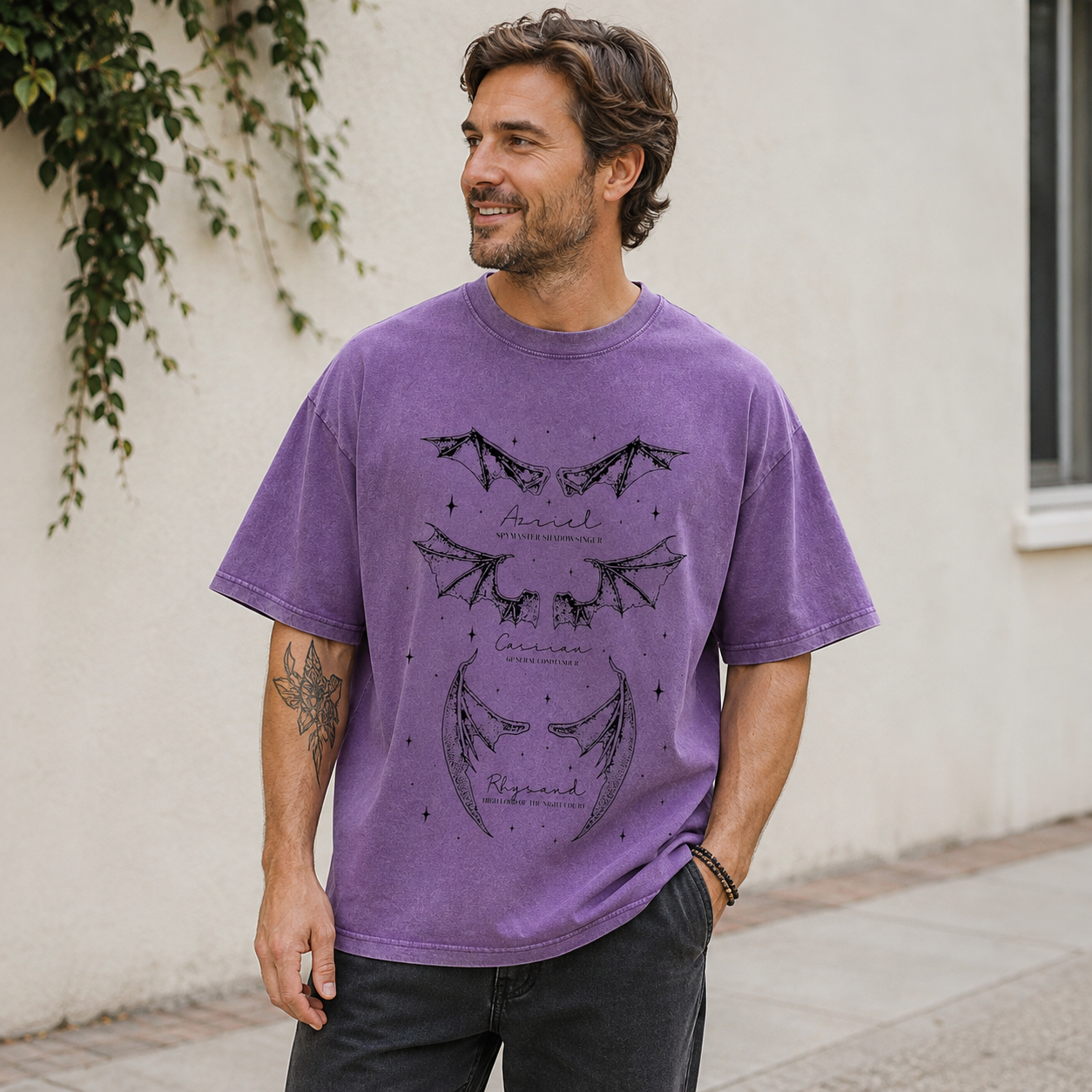 Three Wings, Three Legends Washed T-Shirt