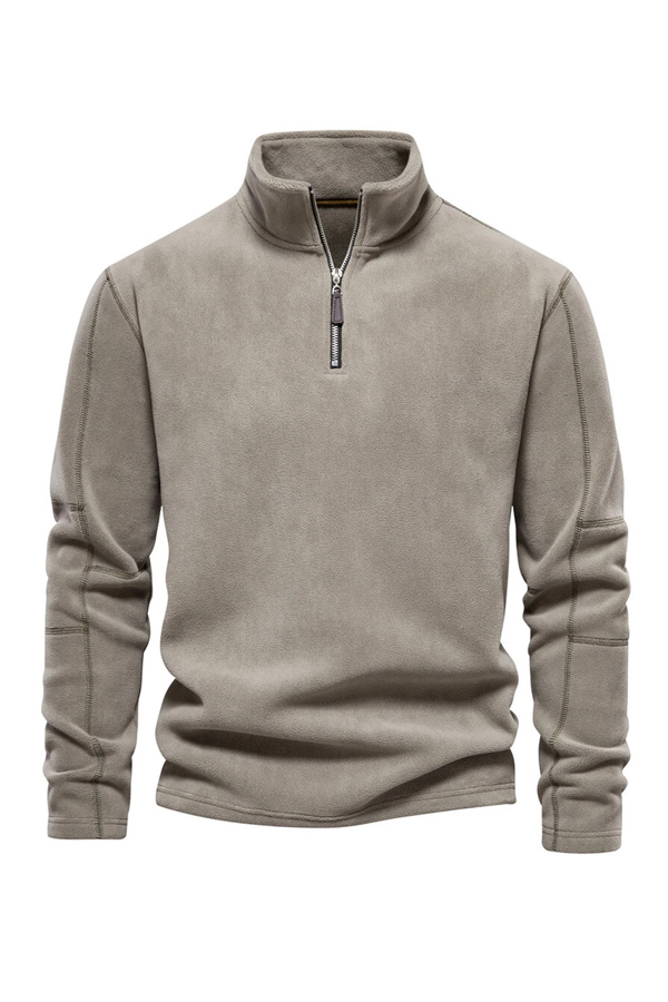 🔥The Last Day 49% OFF🔥Men's Stand Collar Half Zip Long Sleeve Hoodie Sweatshirt Fleece Pullover