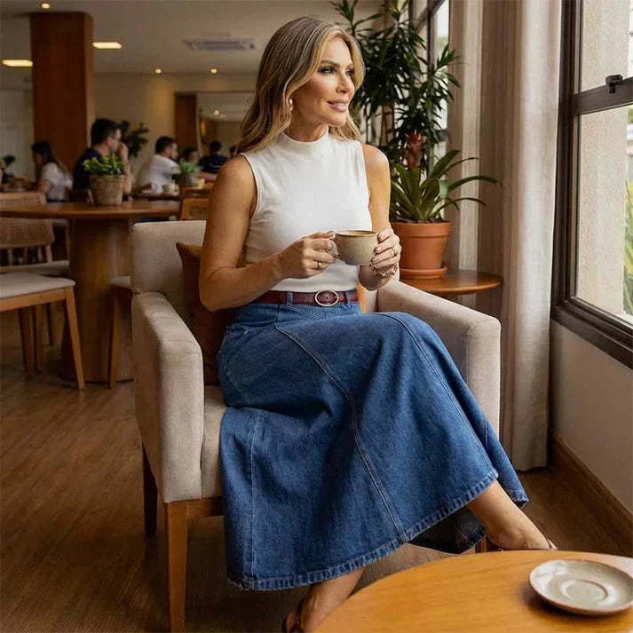 👗48% off👗 Women's Long Denim Skirt