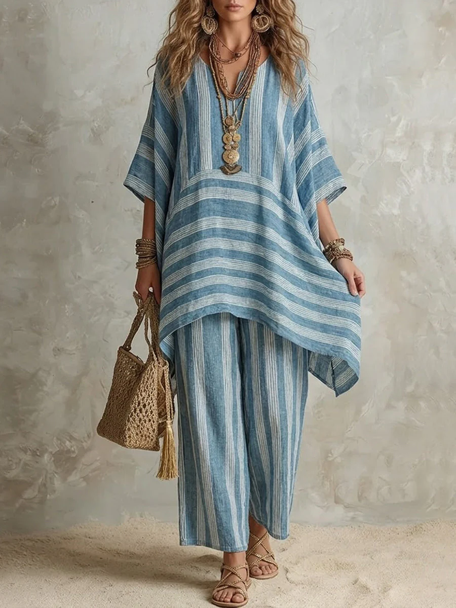Boho Tunic & Wide-Leg Set