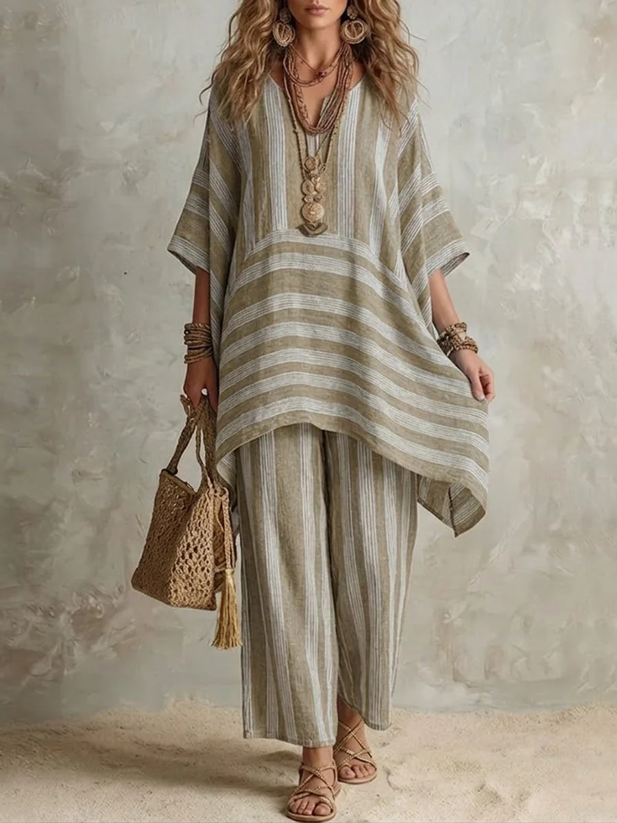 Boho Tunic & Wide-Leg Set