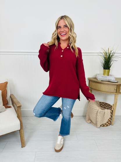 Reset Button Sweater In Multiple Colors