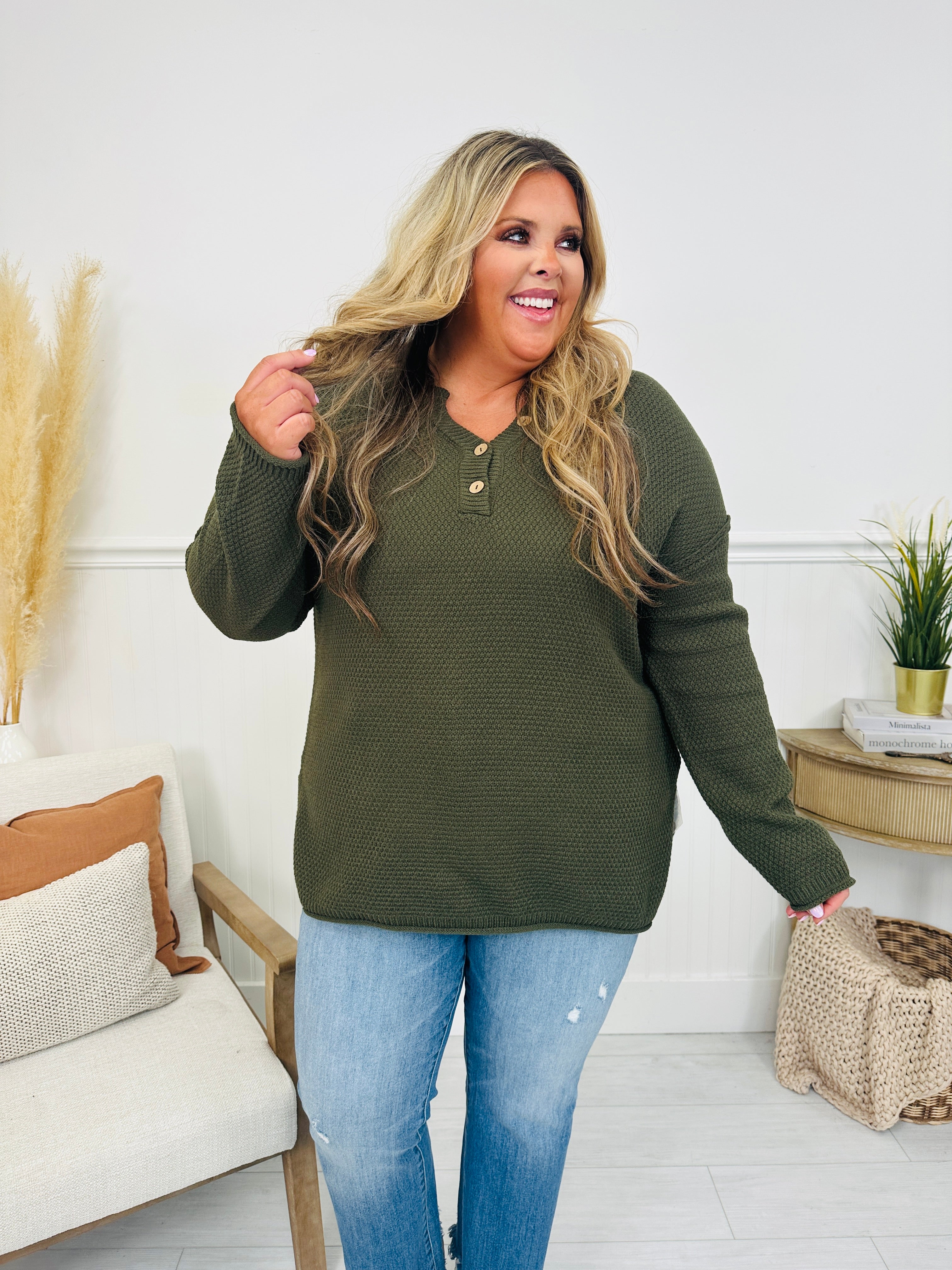 Reset Button Sweater In Multiple Colors