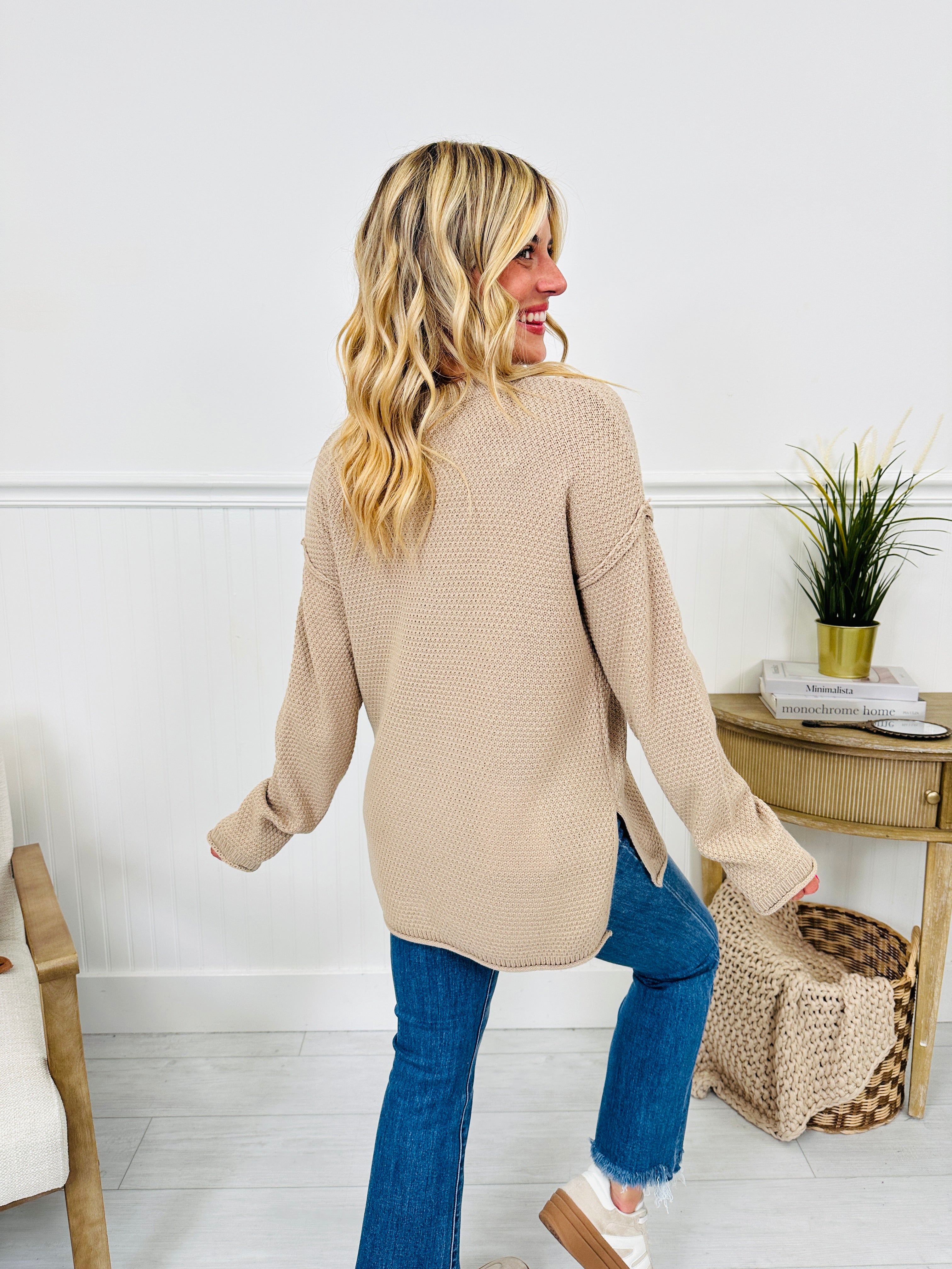Reset Button Sweater In Multiple Colors