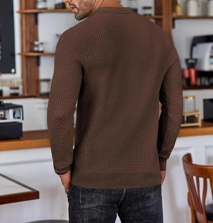 CLEARANCE🔥 Men's Casual Knitted Sweater Long Sleeve Polo Shirt