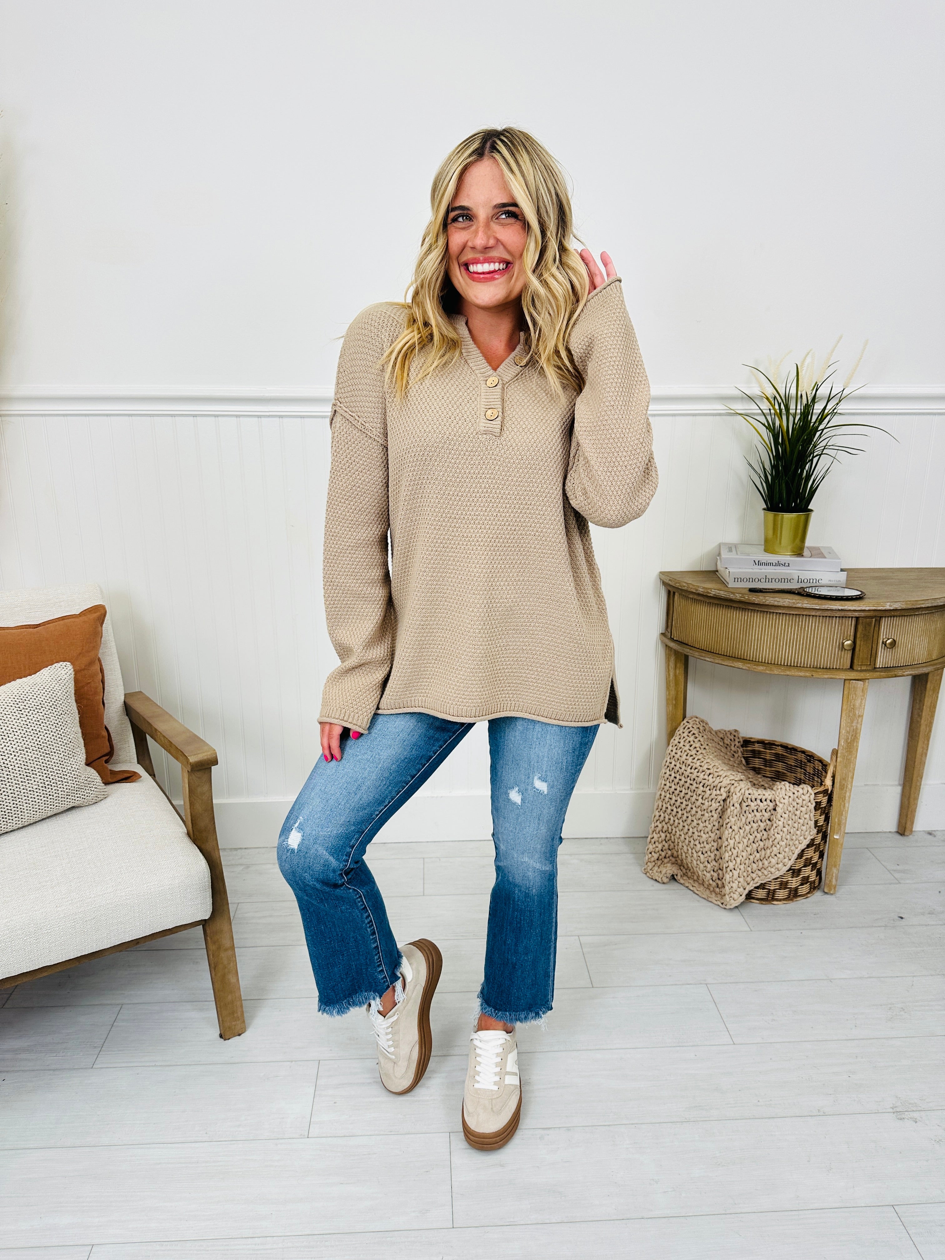 Reset Button Sweater In Multiple Colors