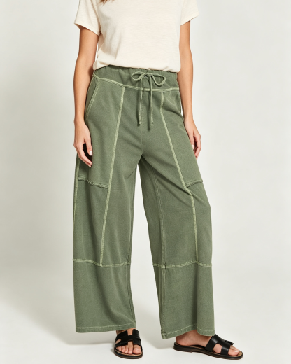 Women's Casual Oversized Fleece Sweatpants Long Elastic Waist Slouchy Joggers