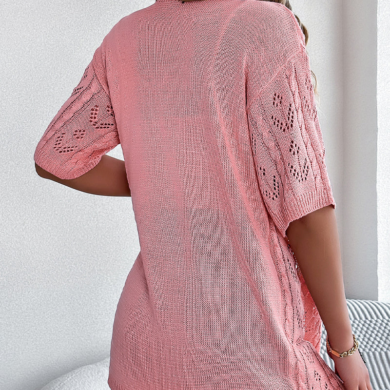 💥50% OFF! ✨ Women's Hollow-Out Knit Cardigan – Lightweight, Breathable, Boho-Chic