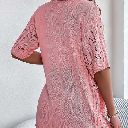 💥50% OFF! ✨ Women's Hollow-Out Knit Cardigan – Lightweight, Breathable, Boho-Chic