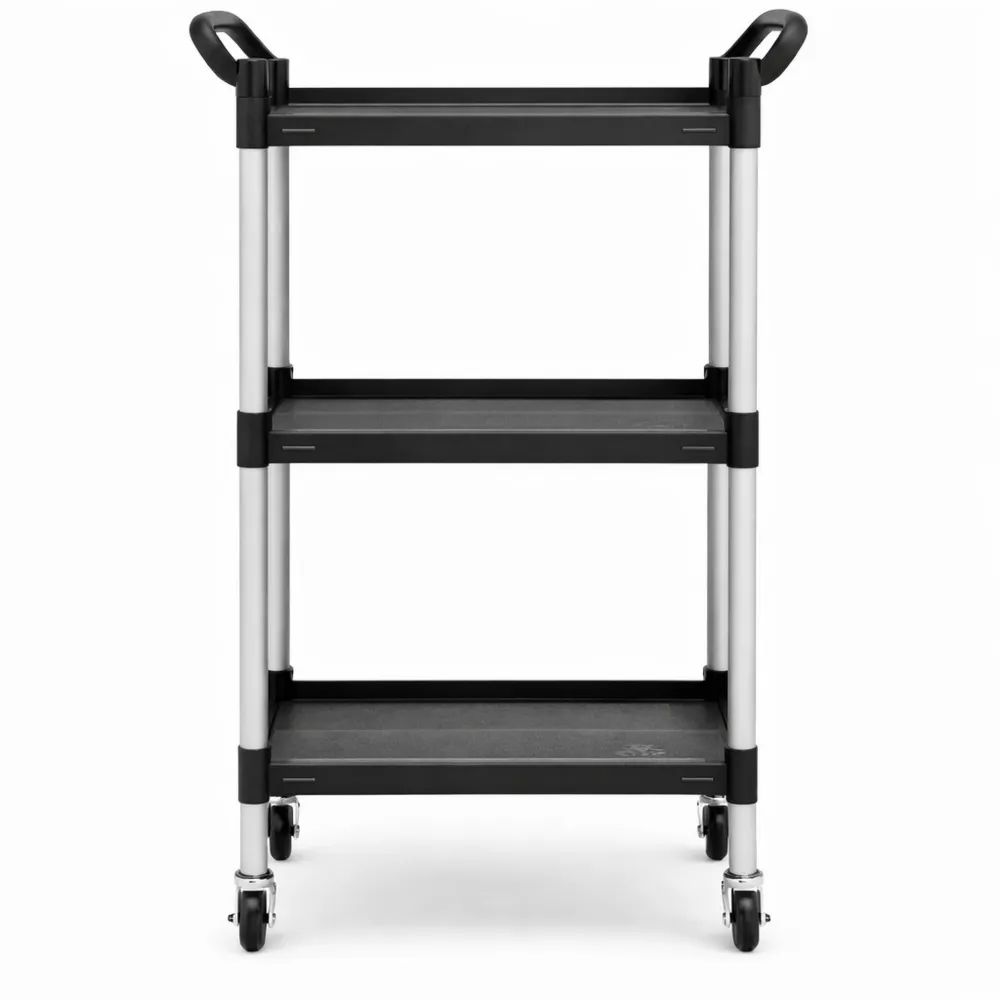 Carrello da Cucina in Plastica con Tre Ripiani Robusti