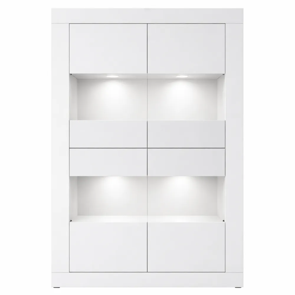 Vetrina Moderna con Ante per Soggiorno e Pranzo