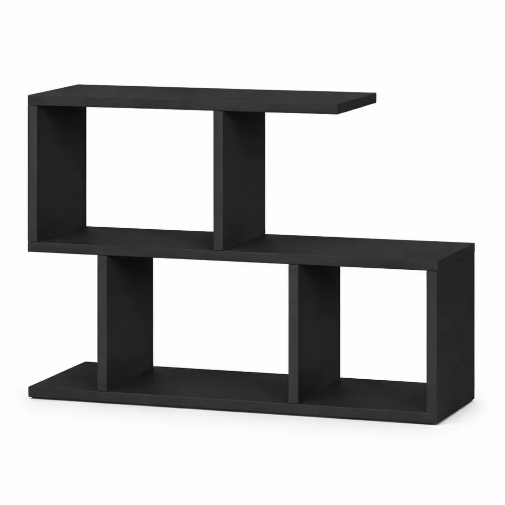 Tavolino da caffè con portariviste e ripiano 60x20h60 cm antracite