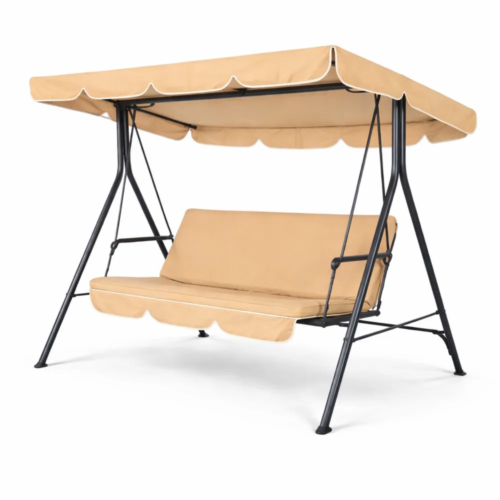 Altalena da Giardino a 3 Posti con Tetto Regolabile