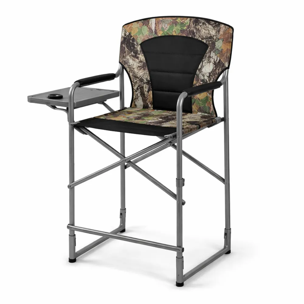 Set da Caccia Pieghevole con Sedile e Tavolino Laterale, Capacità 150 kg