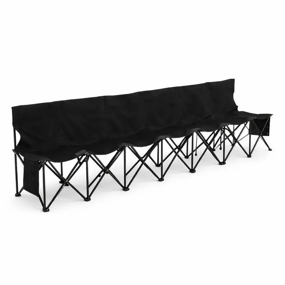 Set di 6 sgabelli pieghevoli portatili per campeggio, giardino e viaggi