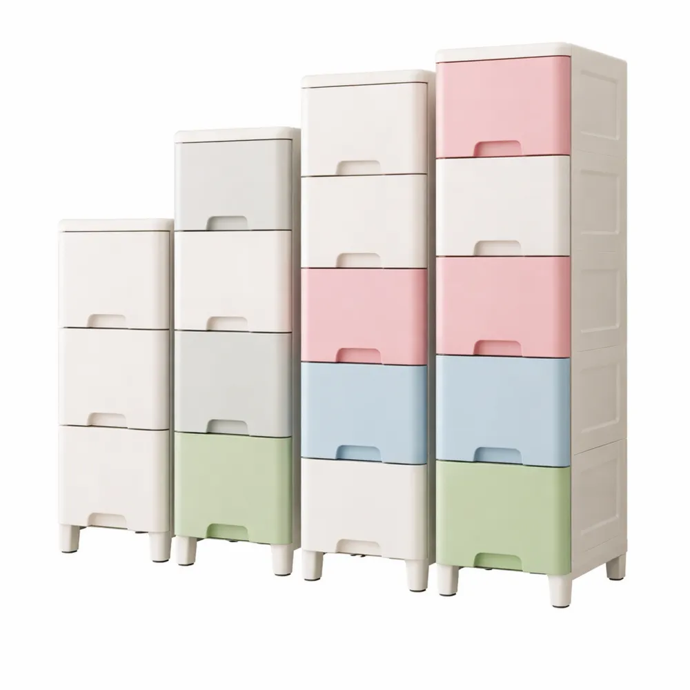 Cassettiera a 5 ripiani, sottile, per bagno, su ruote, per piccole stanze