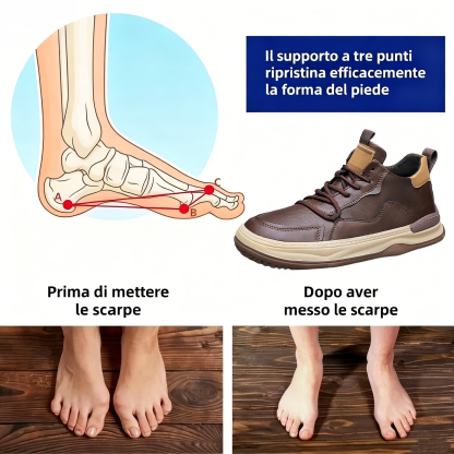🎁 Offerta Speciale: 50% 🐂 Scarpe ortopediche da uomo, realizzate in pelle di vitello australiana👞 cucite a mano, impermeabili e antiscivolo✅ supporto dell'arco plantare - camminata confortevole