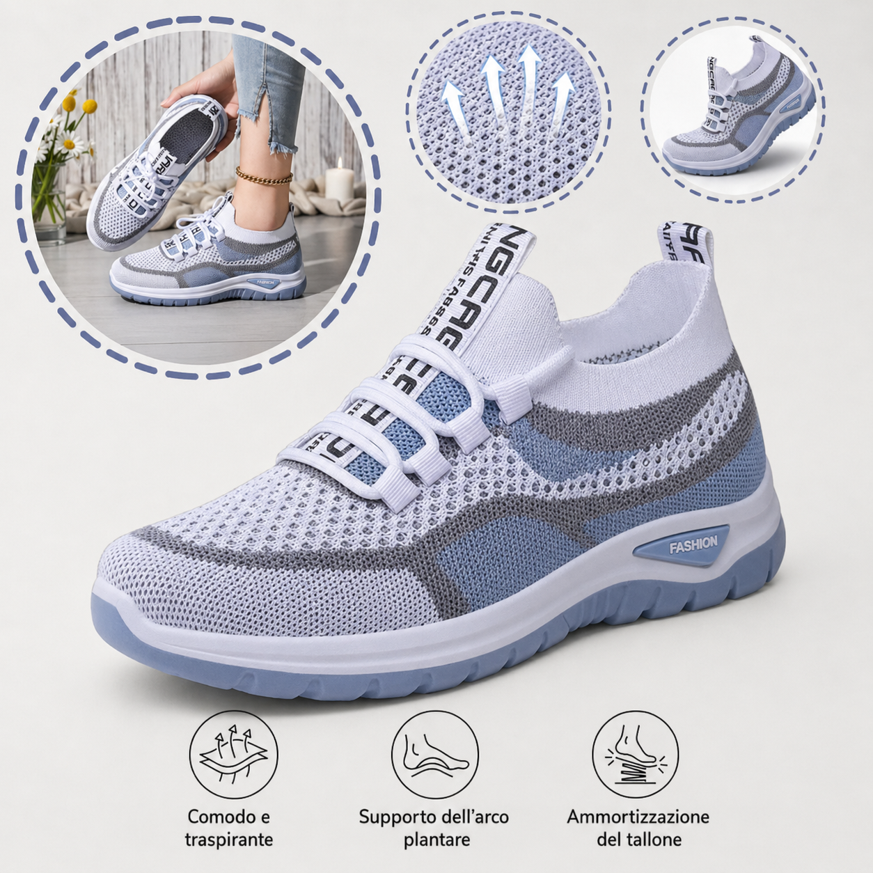 🎁Offerta speciale: 50%⏰ Scarpe ortopediche dal design ergonomico - supporto per l'arco plantare 👞 Alleviano facilmente il dolore ai piedi