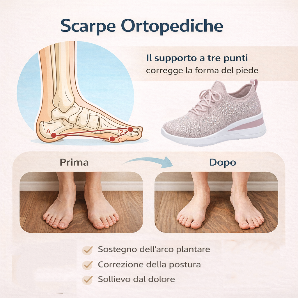 🔥 Sconto del 50% solo per oggi! Non lasciartelo sfuggire! ⏰ Scarpe ortopediche dal design ergonomico — Offrono un supporto naturale all'arco plantare 👞 Allevia il dolore ai piedi senza sforzo