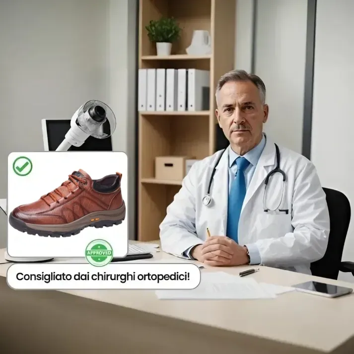 🎁Offerta a tempo limitato🐂 Scarpe ortopediche da uomo, realizzate in pelle di vitello australiana👞 cucite a mano, impermeabili e antiscivolo✅ supporto dell'arco plantare - camminata confortevole