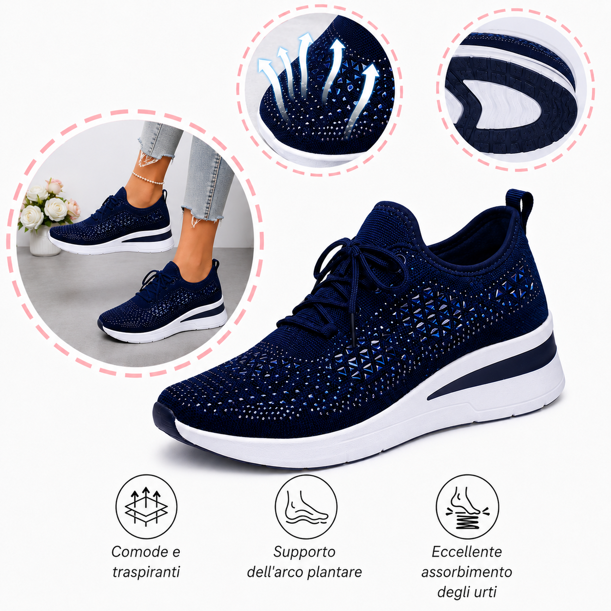 🔥 Offerta speciale! ⏰ Scarpe ortopediche ergonomiche con supporto per l'arco plantare 👞 Alleviano facilmente il dolore ai piedi
