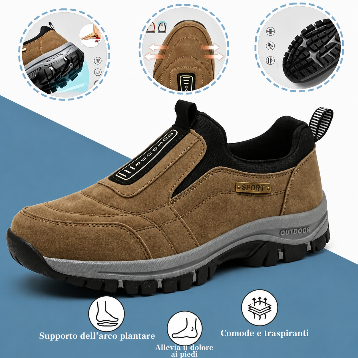 Sconto del 50% sulle scarpe da passeggio alla moda e sulle scarpe orto