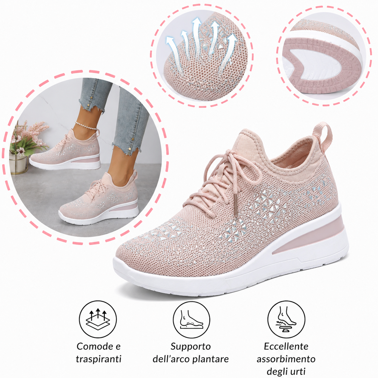 🔥 Offerta speciale! ⏰ Scarpe ortopediche ergonomiche con supporto per l'arco plantare 👞 Alleviano facilmente il dolore ai piedi