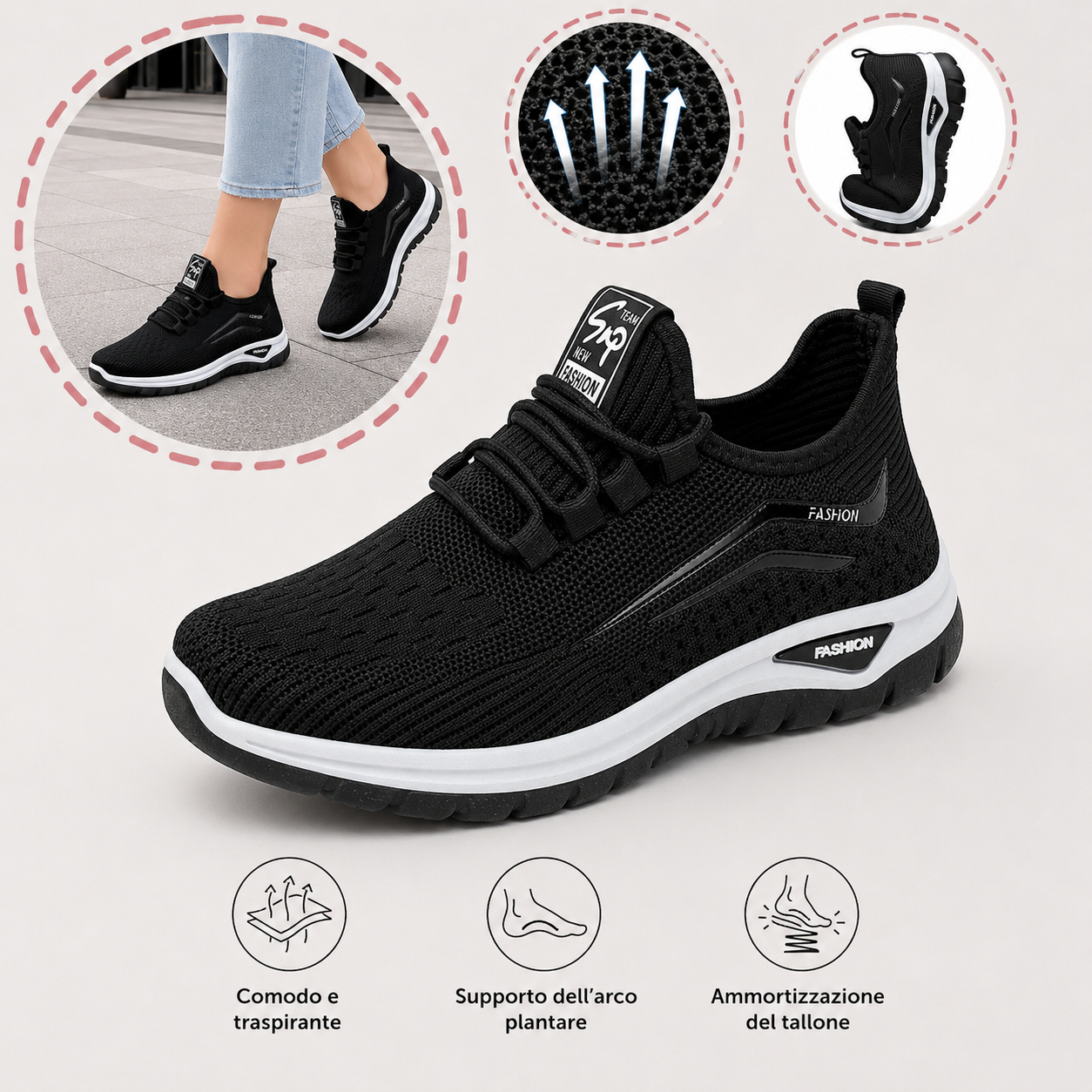 🎁Offerta speciale: 50%⏰ Scarpe ortopediche dal design ergonomico - supporto per l'arco plantare 👞 Alleviano facilmente il dolore ai piedi