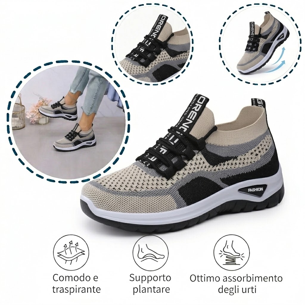 🔥Sconto del 50% oggi - Non perdete l'occasione! ⏰ Scarpe ortopediche dal design ergonomico - supporto per l'arco plantare 👞 Alleviano facilmente il dolore ai piedi