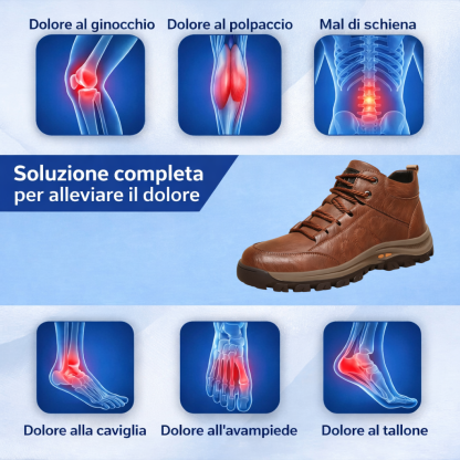 🎁Offerta a tempo limitato🐂 Scarpe ortopediche da uomo, realizzate in pelle di vitello australiana👞 cucite a mano, impermeabili e antiscivolo✅ supporto dell'arco plantare - camminata confortevole
