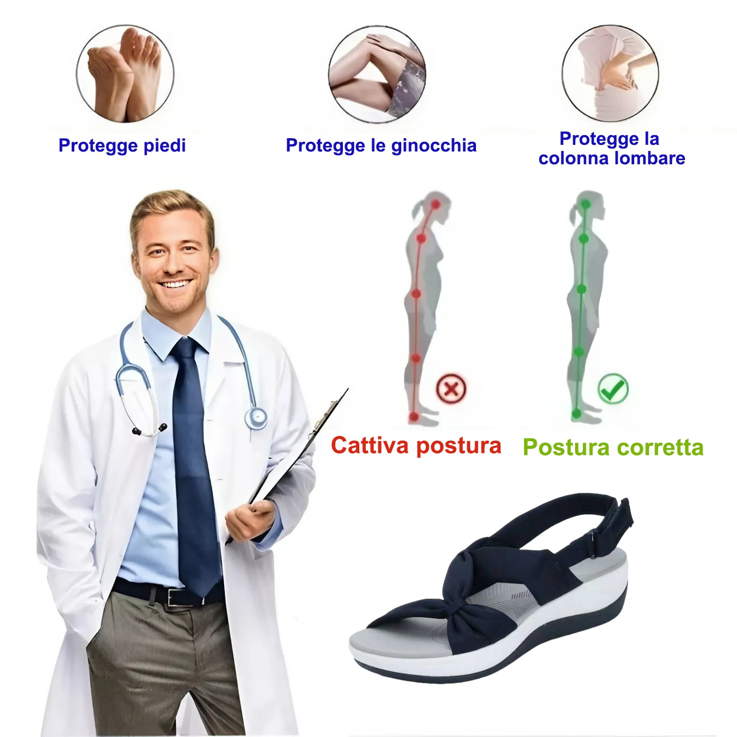 [🎁Sconti primaverili a metà prezzo - da non perdere] Sandali ortopedici dal design ergonomico - camminata indolore👞Goditi il ​​comfort di camminare tra le nuvole