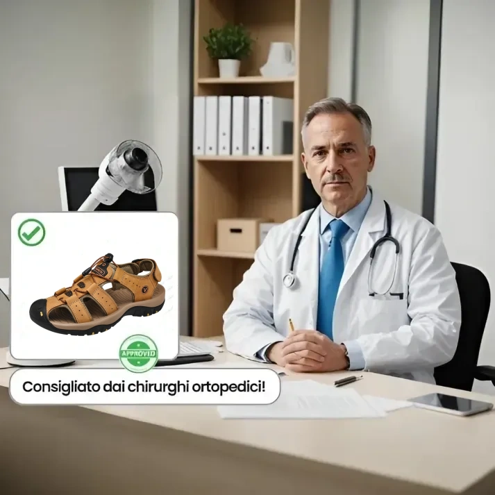 【🎁Oggi 70% di sconto - Non lasciartelo sfuggire】 Sandali ortopedici ergonomici in pelle di vitello - Camminata senza dolore👞 Rendi la camminata più confortevole